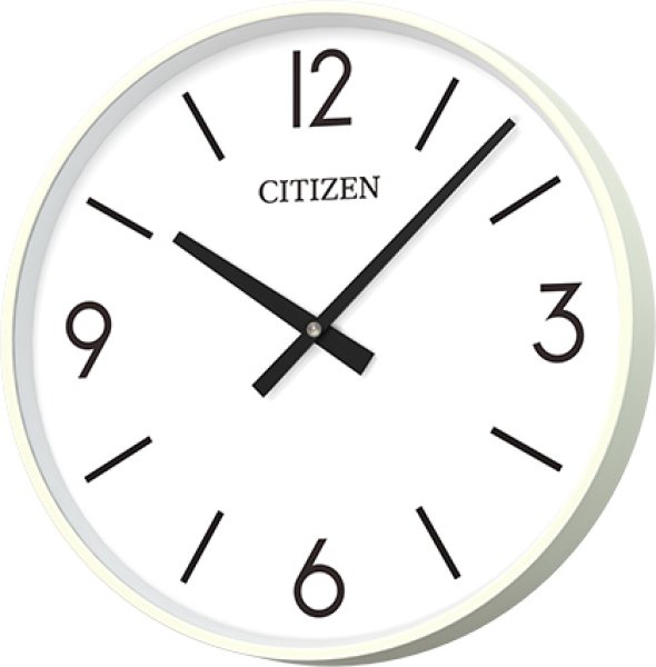 画像1: シチズン 子時計 壁掛子時計 設備時計 ＡＣ電源 屋内用 丸型 ３１０mm (1)