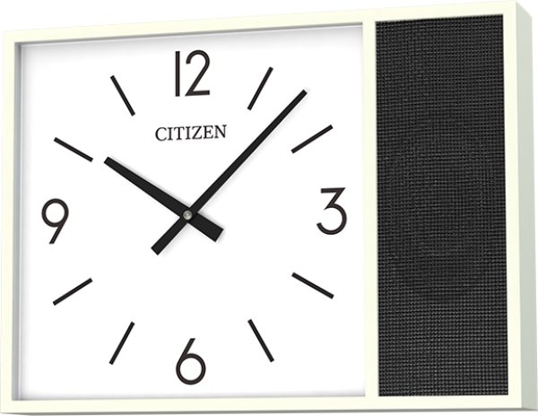 画像1: シチズン スピーカー 子時計 壁掛子時計 非常警報設備 放送設備認定 学校時計B (1)